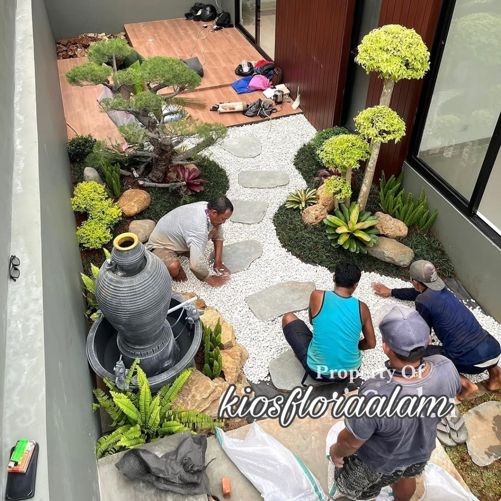 Taman Bonsai dalam rumah / pembuatan dekorasi taman / taman minimalis / taman vertikal garden / tama