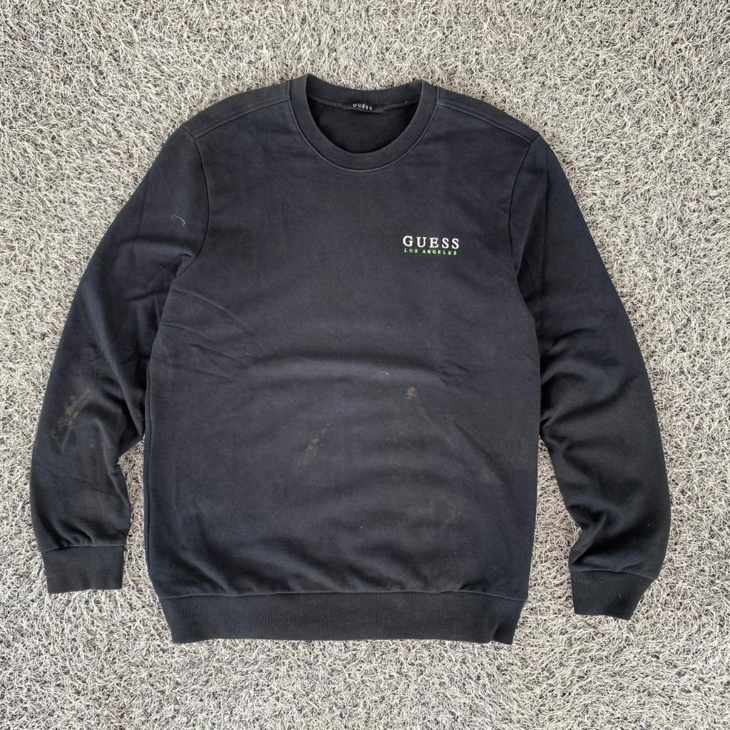 guess sweater shirt original crewneck guess font logo