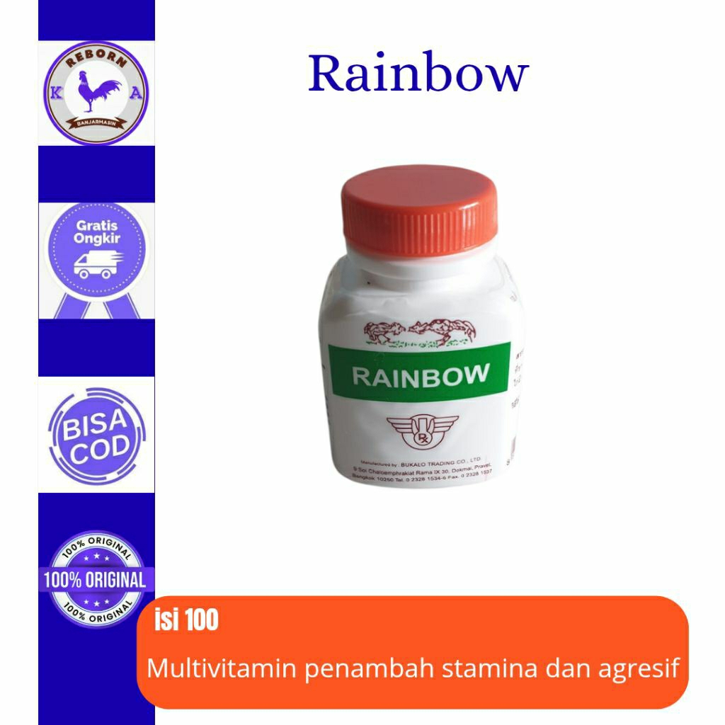 RAINBOW vitamin ayam import menambah agresif