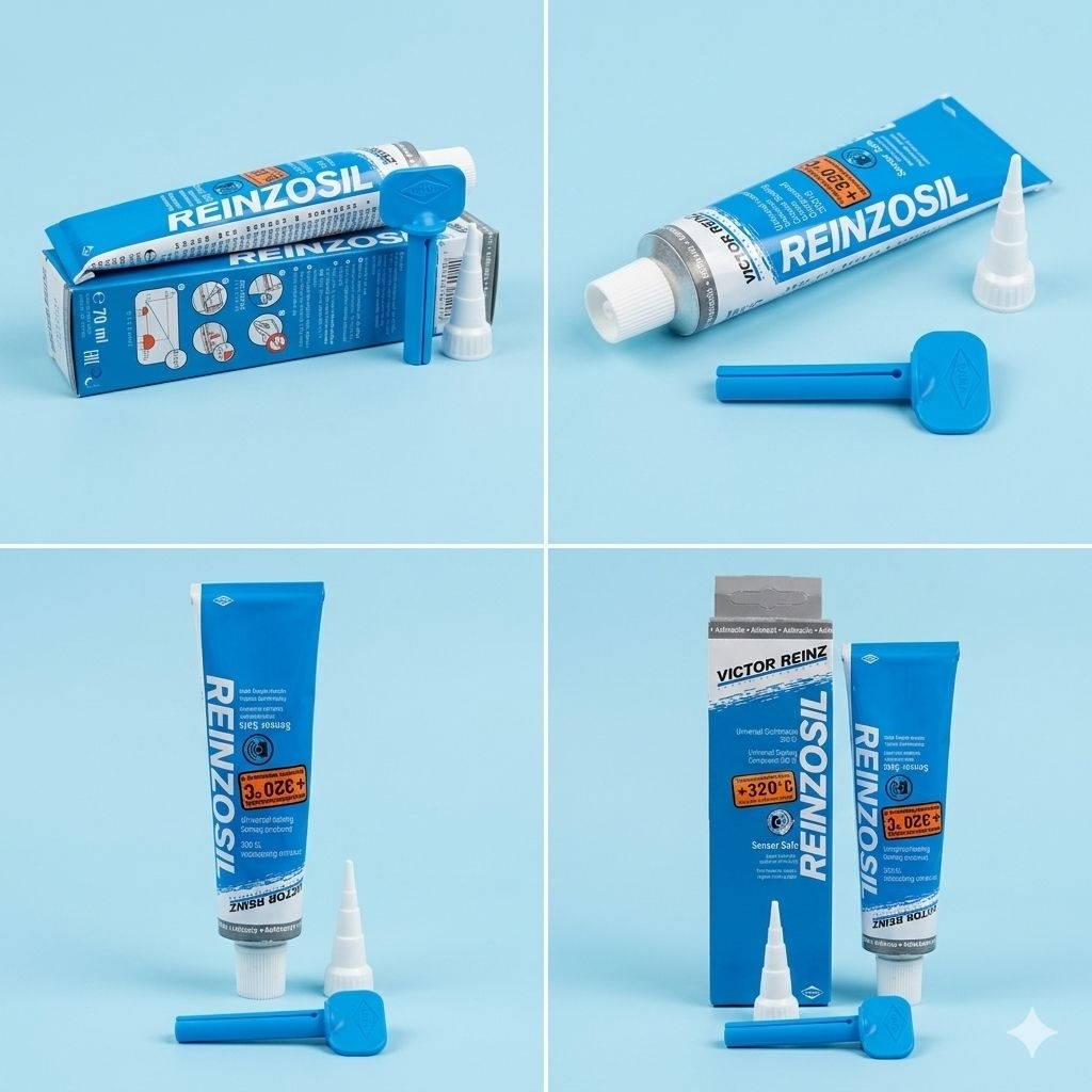 Reinzosil 70ml RTV Silicone Sealant Lem Gasket Tahan Panas Oli Air Gasket Maker Mesin Mobil Original