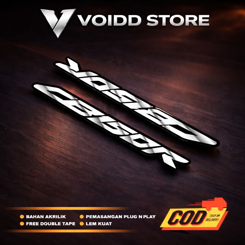 EMBLEM CB150R 2PCS BUKAN STIKER LOGO CB150R TIMBUL 3D AKSESORIS MOTOR BAHAN AKRILIK