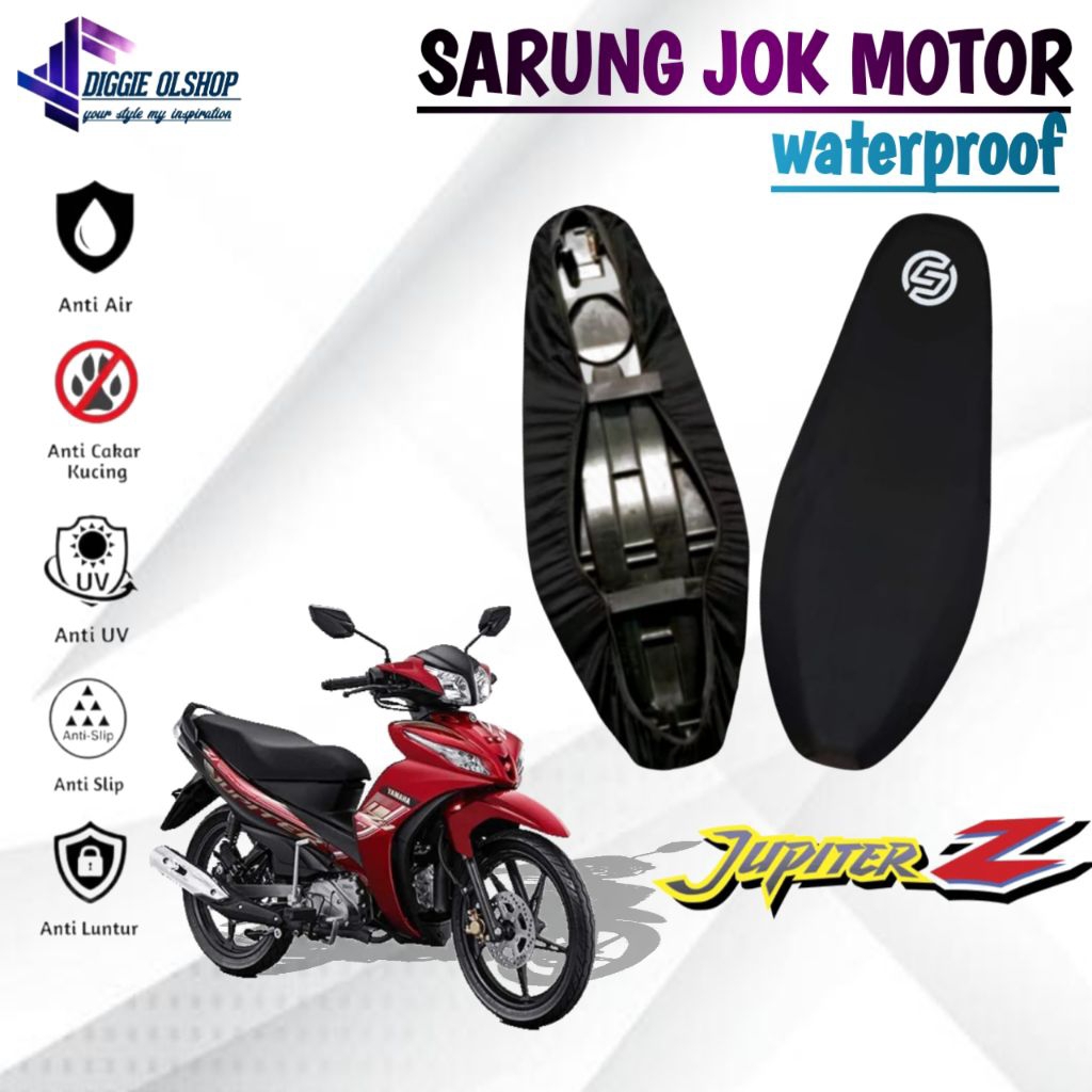 sarung jok motor waterproof YAMAH JUPITER Z,NEW JUPITER Z,JUPITER Z1,cover jok motor anti cakar kuci