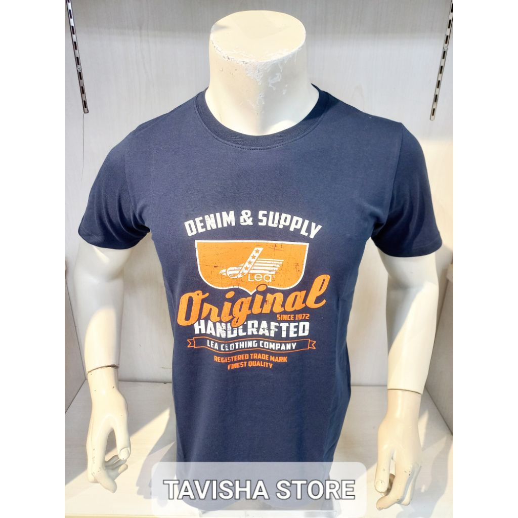 Kaos LEA Original-Regular Fit Casual Cowok|Premium Best Seller
