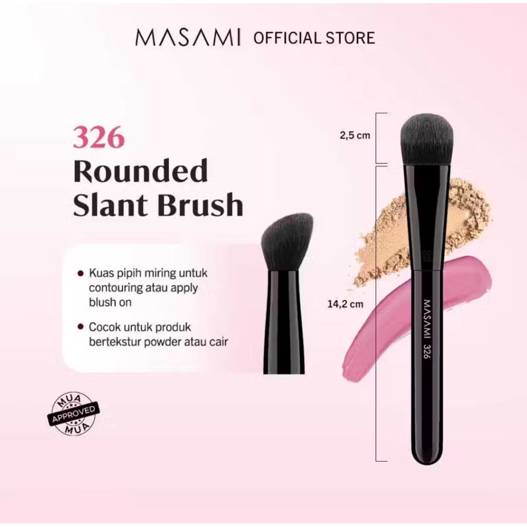 MASAMI MAKE UP BRUSH 326 Rounded Slant Brush