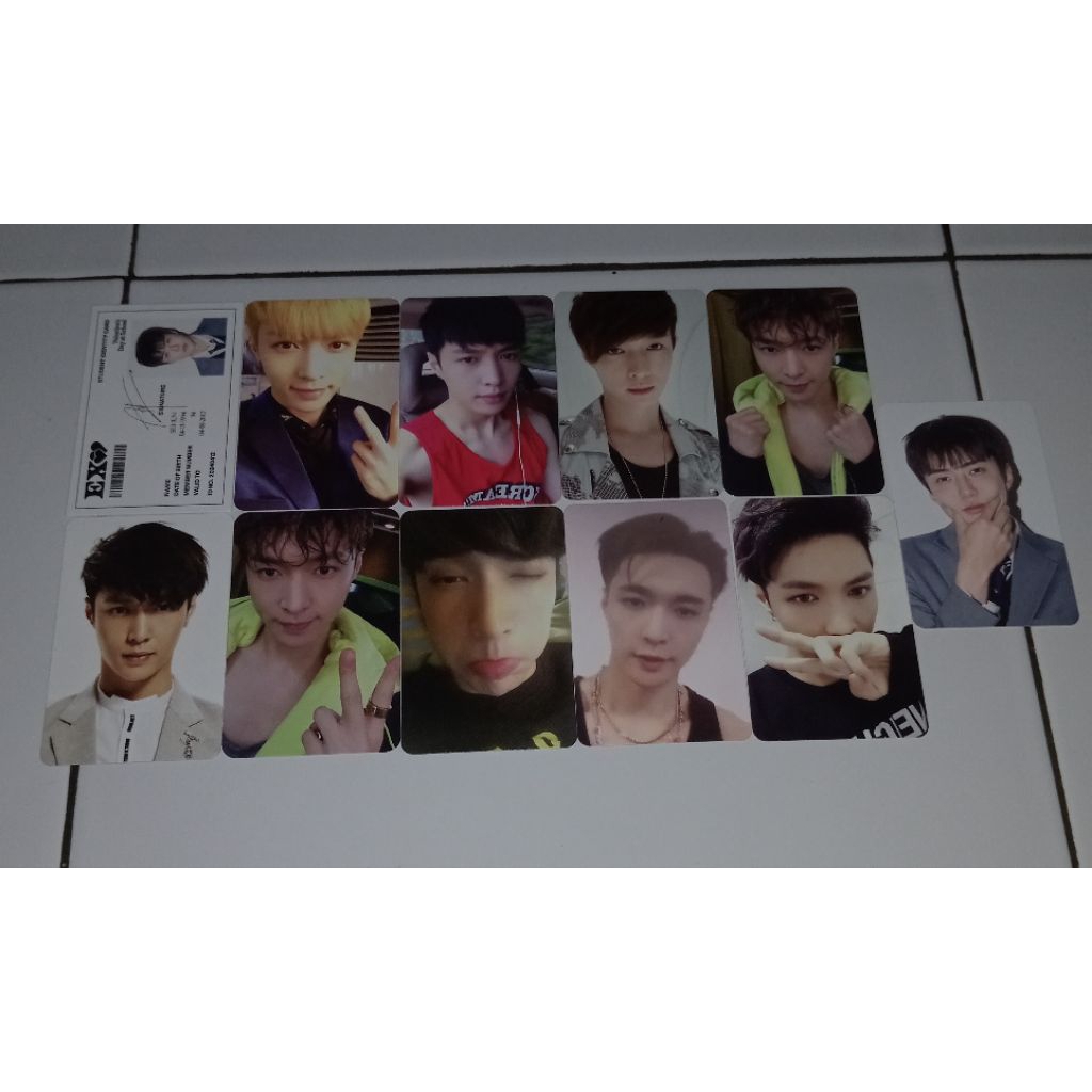 [BOOKING] photocard lay sehun