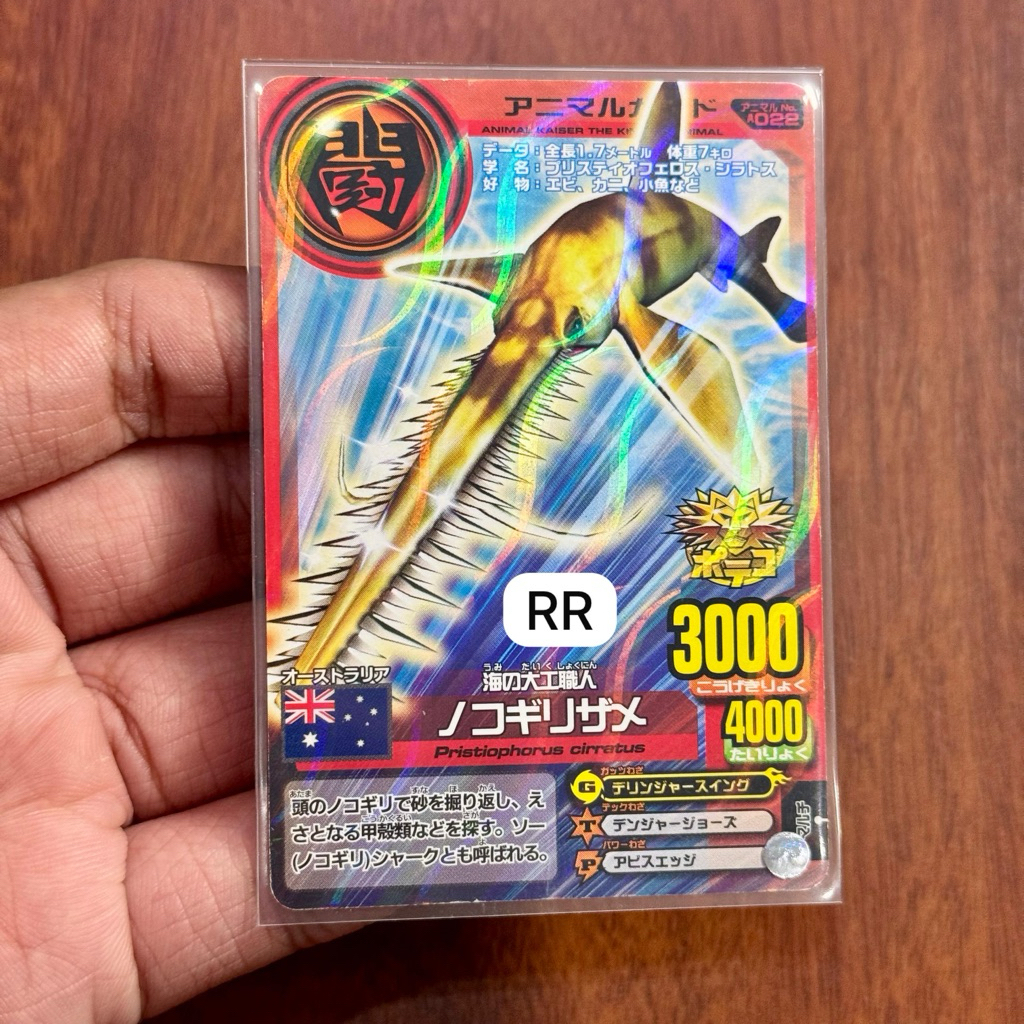 Kartu Animal Kaiser Poteco Promotion Card Japan/Jepang Sawshark