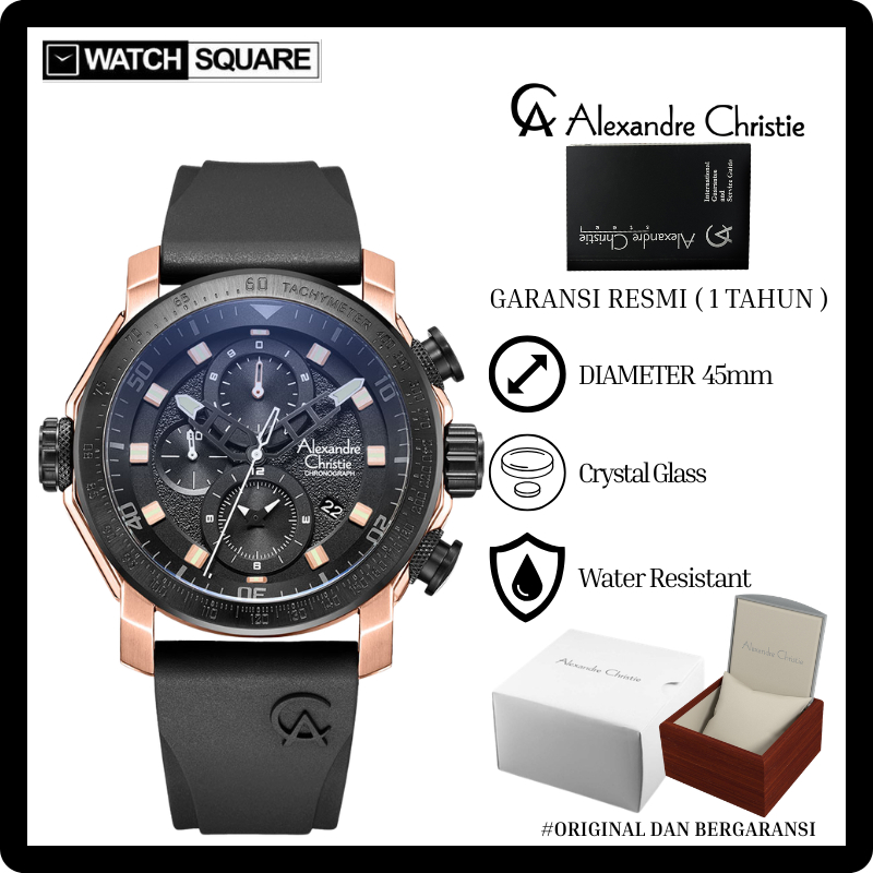 Jam tangan pria Alexandre Christie AC-6565