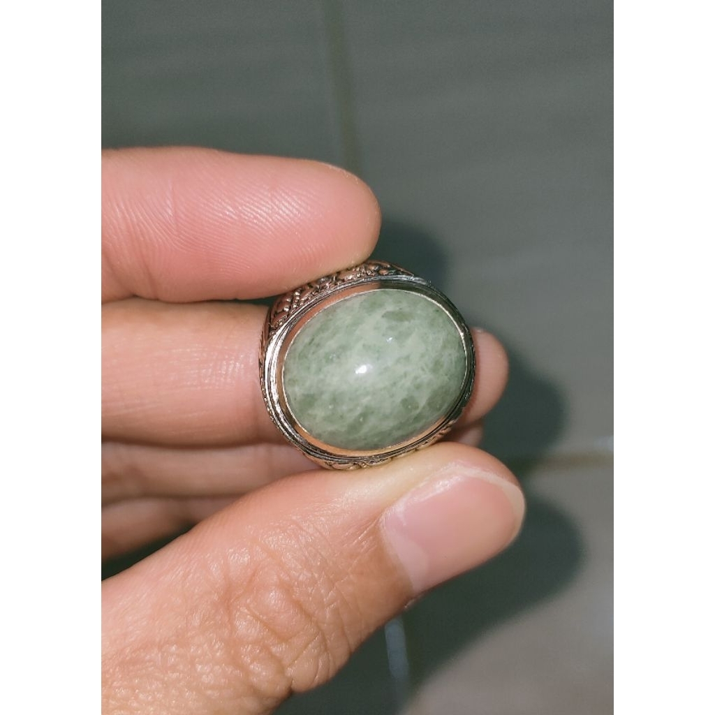 Batu akik cincin Giok Burma Type A Natural