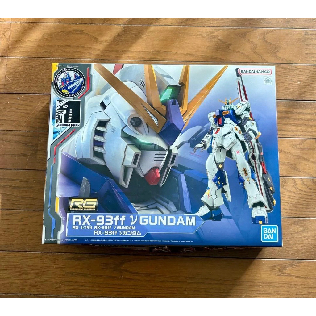 RG 1/144 RX-93ff Nu Gundam Side F Limited / V Gundam Model Kit Figure Gundam Space Colony Bandai