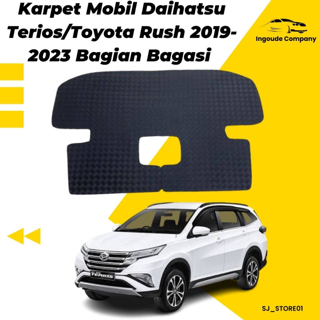 karpet karet untuk mobil Daihatsu Terios 2019-2023 bagian bagasi