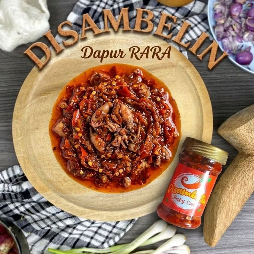 SAMBAL BABY CUMI 150GR/SAMBAL BABY CUMI/SAMBAL INSTAN/SAMBAL KEMASAN/BABY CUMI/SAMBAL BABY CUMI