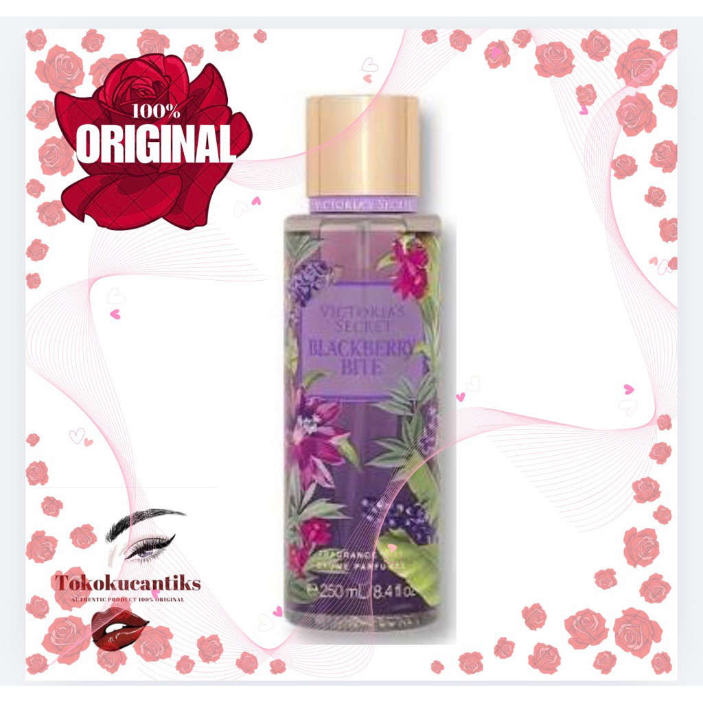 Fragrance Mist varian Blackberry Bite.  Aroma buah-buahan segar dengan sentuhan anggur dan melon