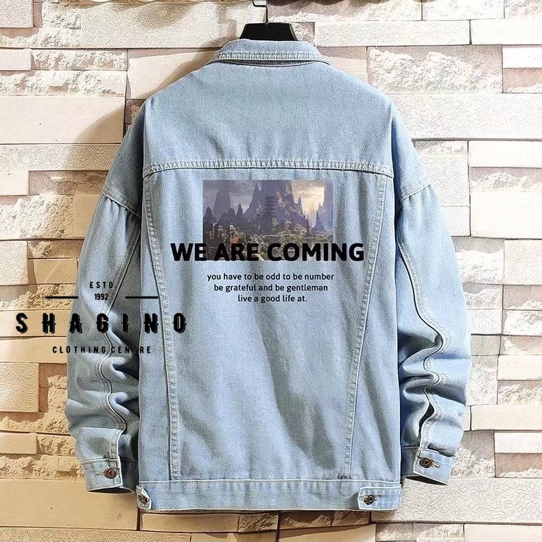 Shagin0 | Jaket Jeans Terbaru / Jaket Pria / Jaket Pria Keren / Jaket Jeans Pria Korean Style / Jake