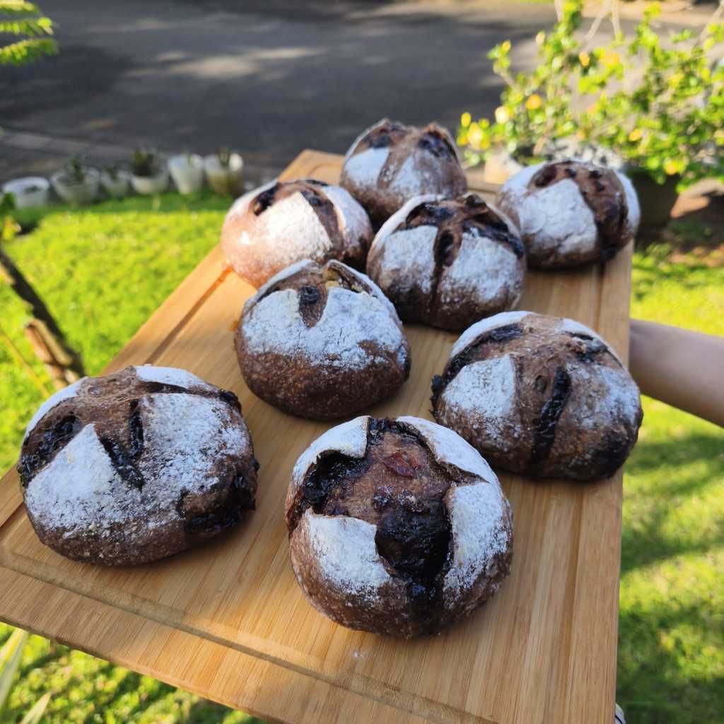 50rb = 2 PCS MINI SOURDOUGH COUNTRY BREAD ROTI SEHAT FULL GANDUM TANPA GULA, SUSU, TELUR, RAGI INSTA