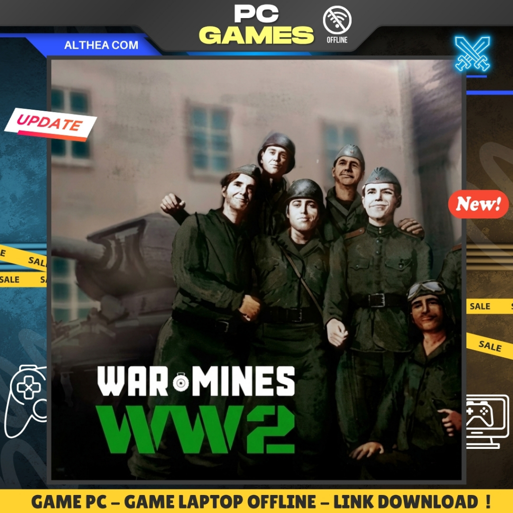 WAR MINES : WW2 - STRATEGY - SIMULATION - WAR - GAME PC / LAPTOP - OFFLINE - ALTHEA COM