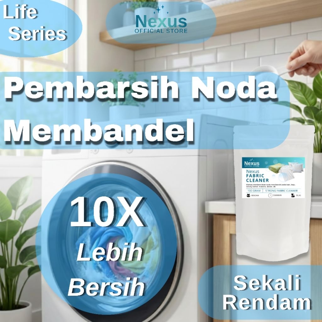 Nexus Fabric Cleaner - Pemutih pakaian 10 Lebih Efektif | Pembersih Jamur | Pembersih Noda Kuning