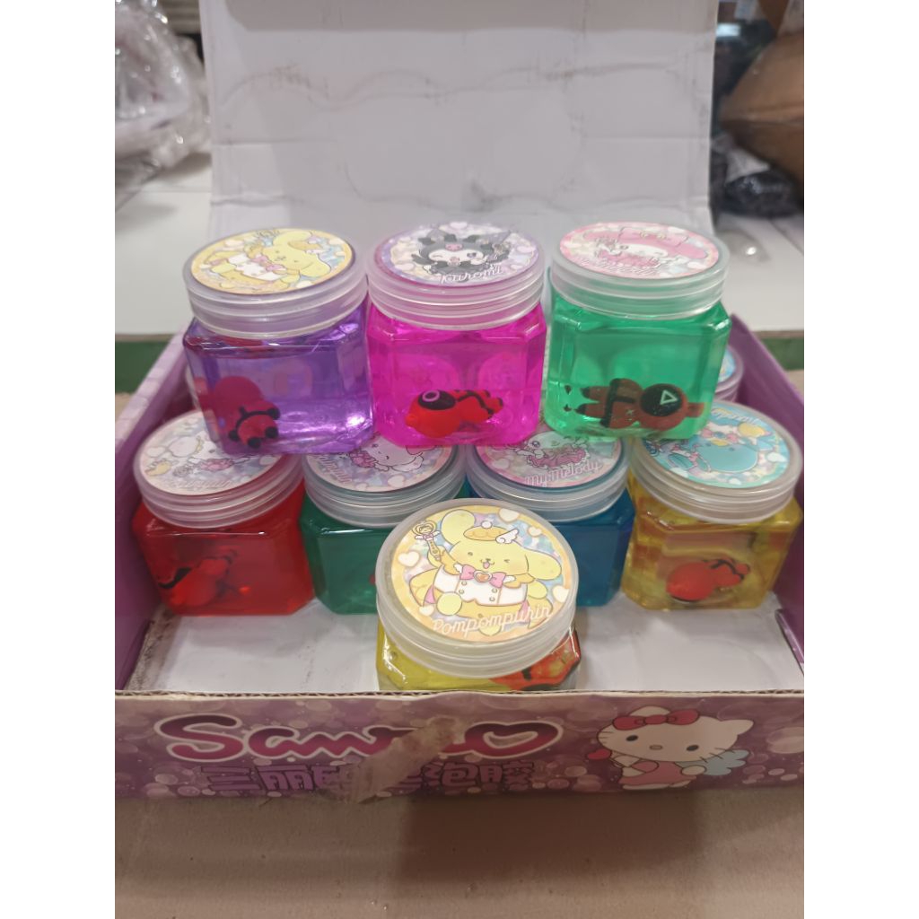 Slime Kristal Kemasan botol Box Satuan