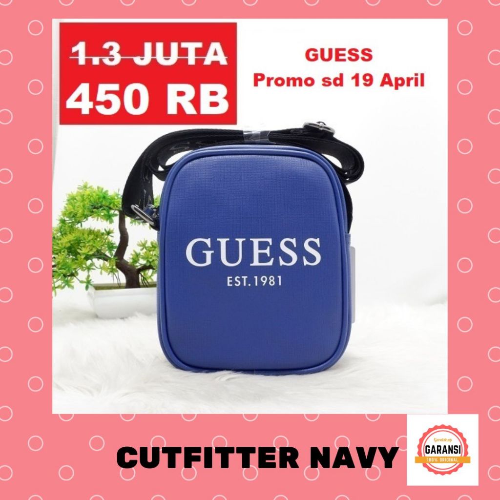 Tas Guess seri CUTFITTER camera bag sale 100% original store