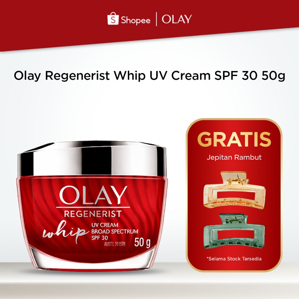 Olay Regenerist Whip UV SPF30 Niacinamide Day Cream Skincare Antiaging 50gr