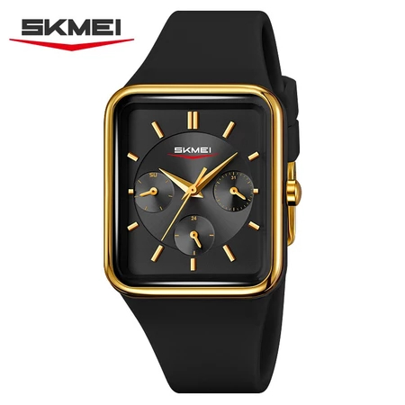 Jam Tangan SKMEI 2323 ORIGINAL Wanita Analog Tali Rubber Cewek Karet Silicon