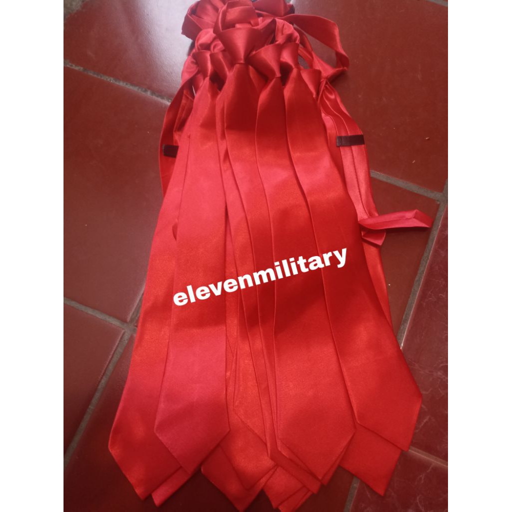 Dasi Merah Satin Premium/Dasi polos Merah Satin/Dasi kerja