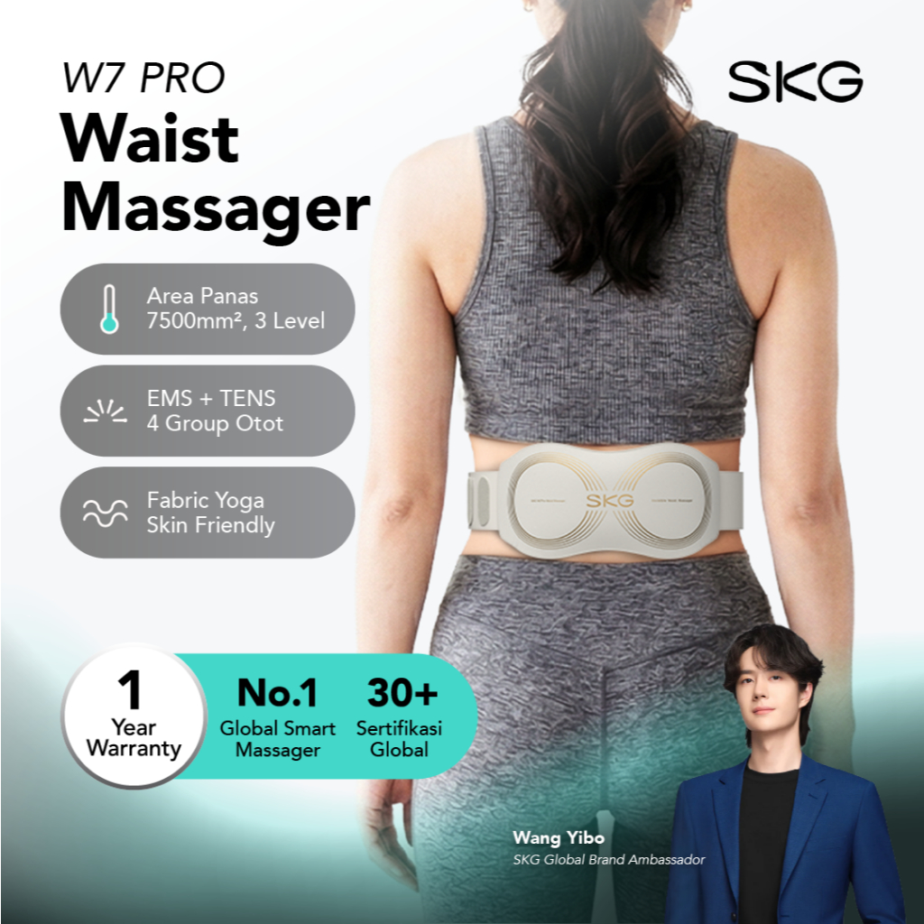 SKG W7 Pro - Waist Massager Alat Pijat Elektrik Multifungsi Pinggang Alat Pijat Pinggang