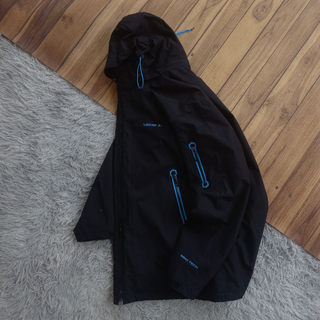 Jaket Outdoor Lecaf XTL Wind Tech Saku Samping Gorpcore Waterproof 3Layer Setara Gore-tex Sidepocket
