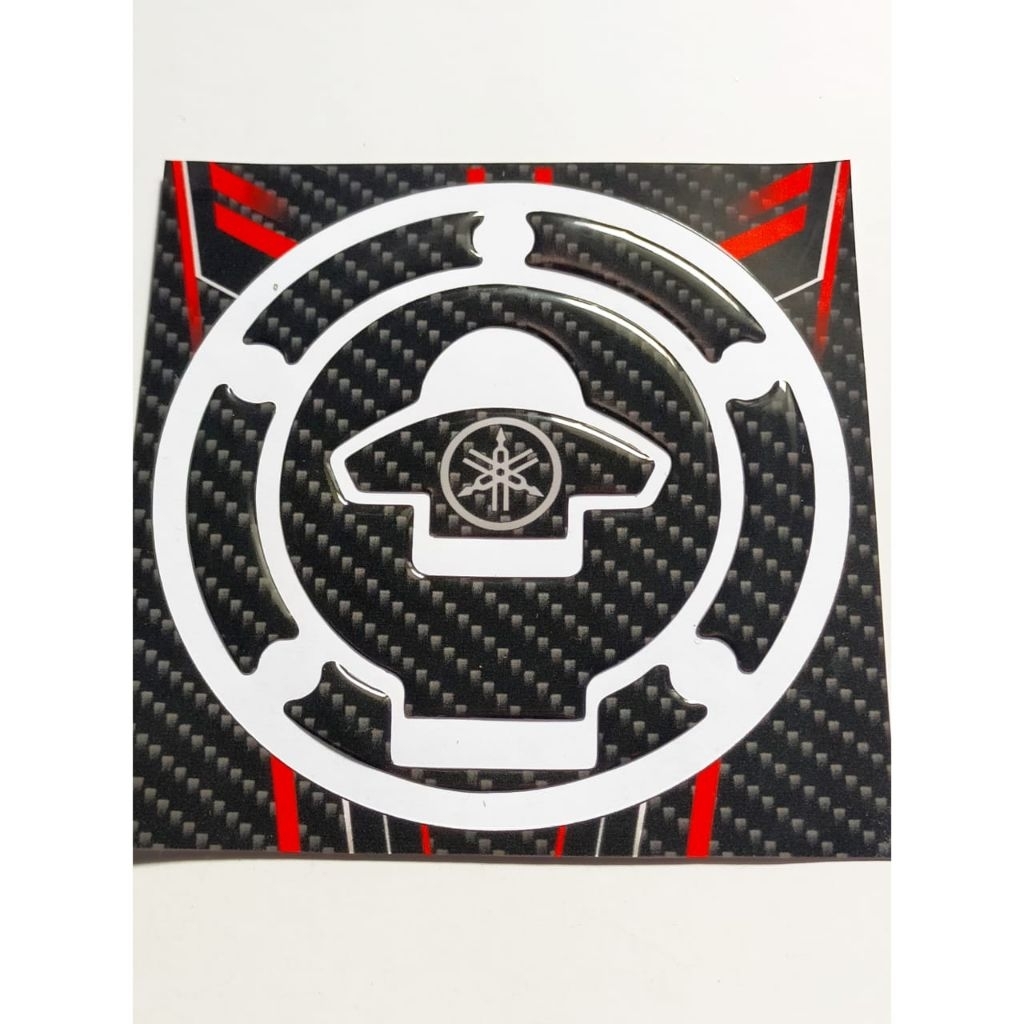 Stiker Emblem Tutup Tangki Vixion New/Sticker Emblem Timbul Tutup Tank Yamaha Tutup Yamaha Vixion Ne