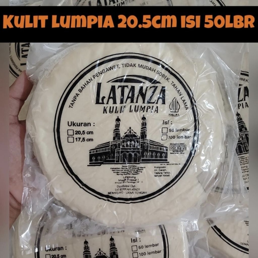 KULIT LUMPIA ISI 50LEMBAR//FROZEN FOOD INSTAN AREA SEMARANG KOTA