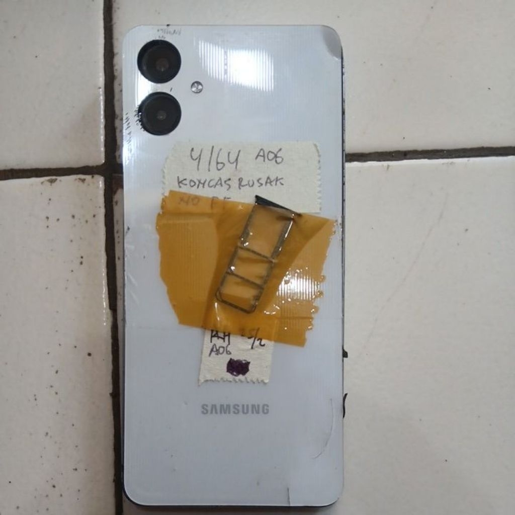 Samsung a06 minus lcd, deskripsi 