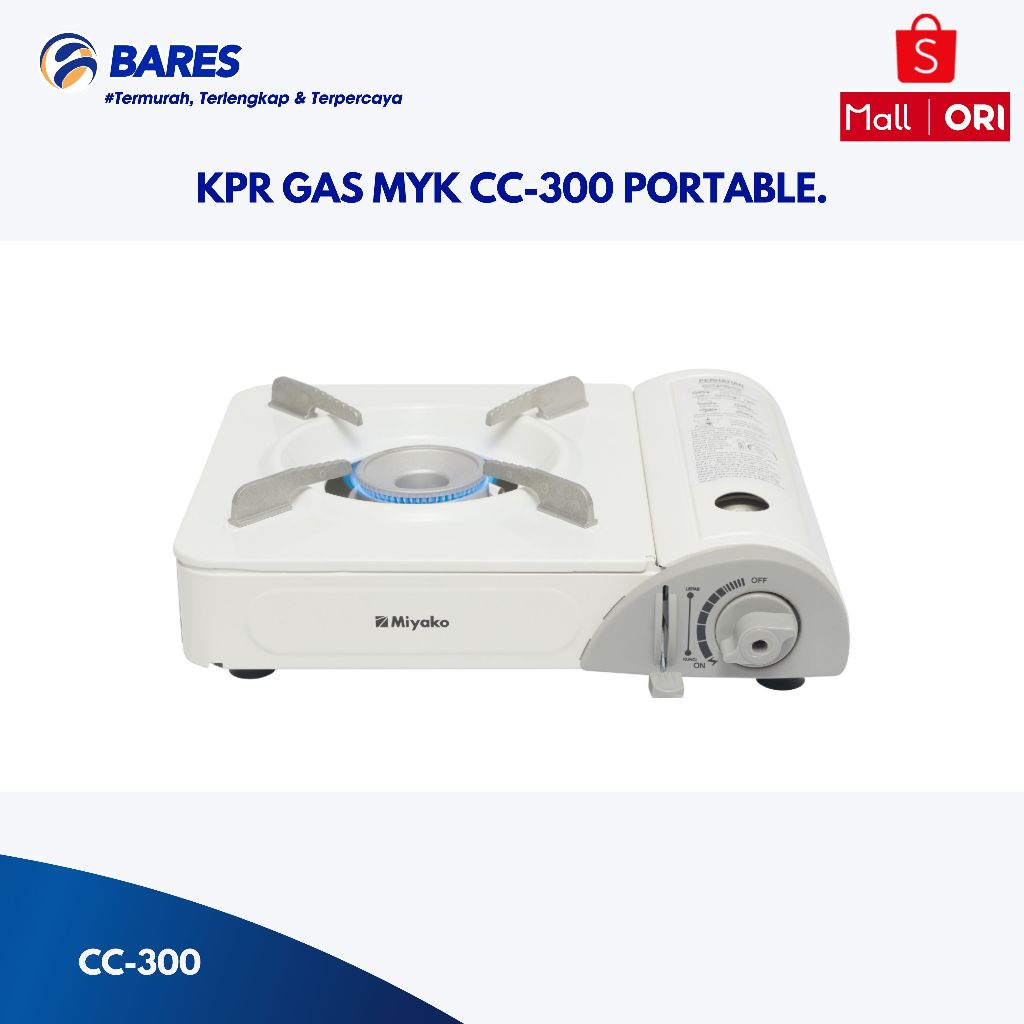 MIYAKO kompor portable KPR GAS Miyako CC-300 PORTABLE.