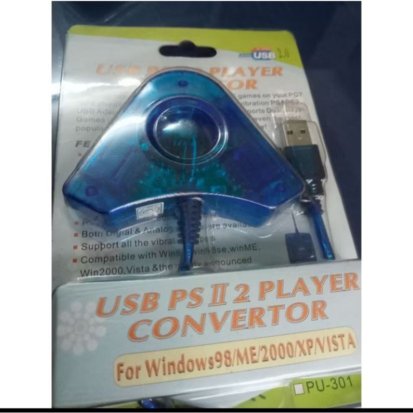 CONVERTER USB TO PS2 GAME PS KE PC KONVERTOR JOYSTICK