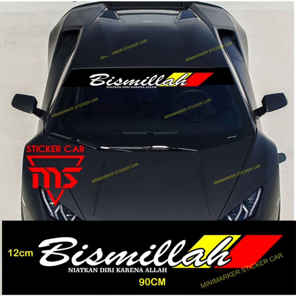 stiker bismillah cutting sticker bismillah kaca mobil truck pick up
