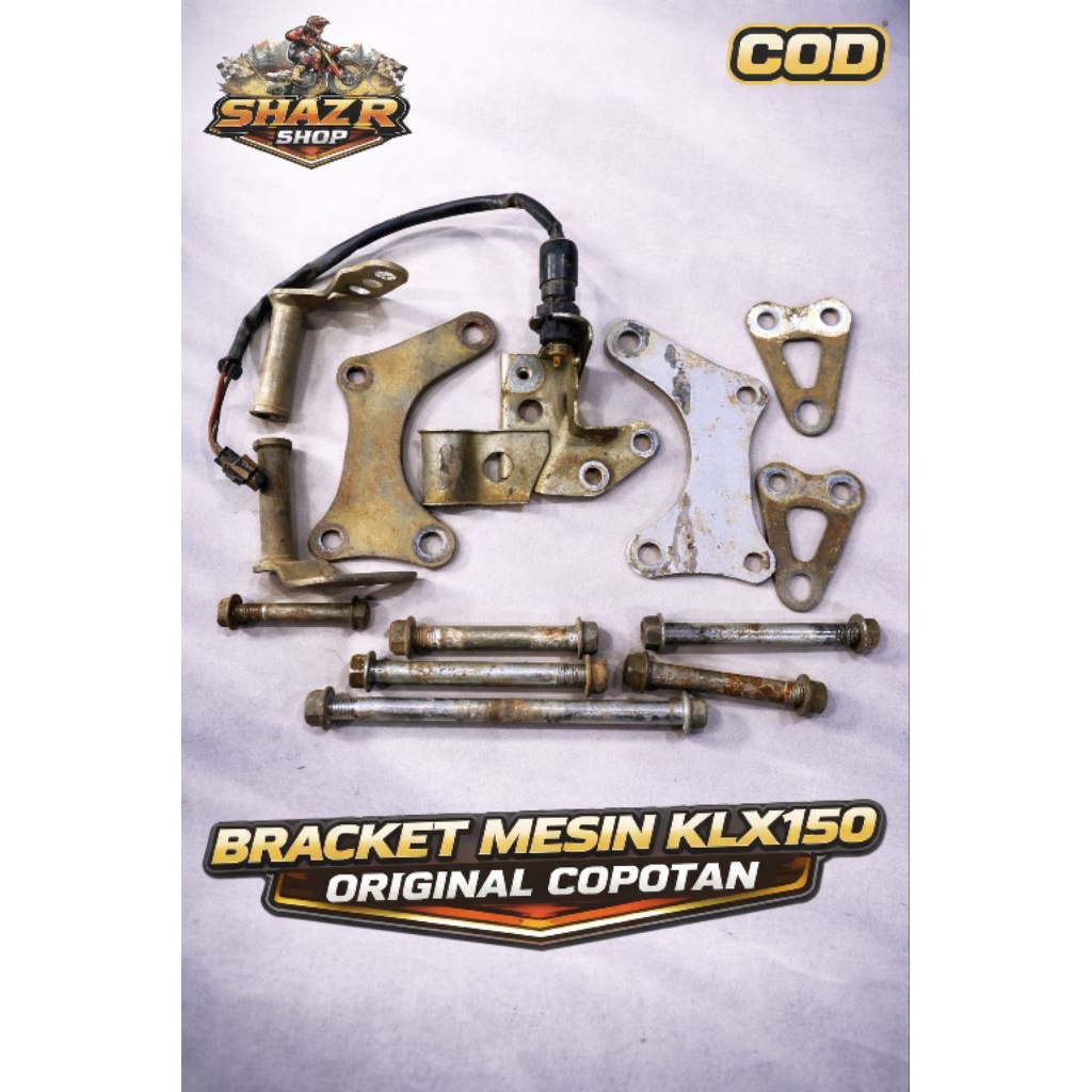 bracket mesin klx150 original copotan