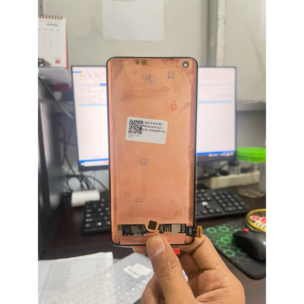 LCD VIVO X50 PRO ORI COPOTAN AMOLED BLACK 6.56 INCH ORIGINAL SUPPORT FINGERPRINT BERGARANSI TERMURAH