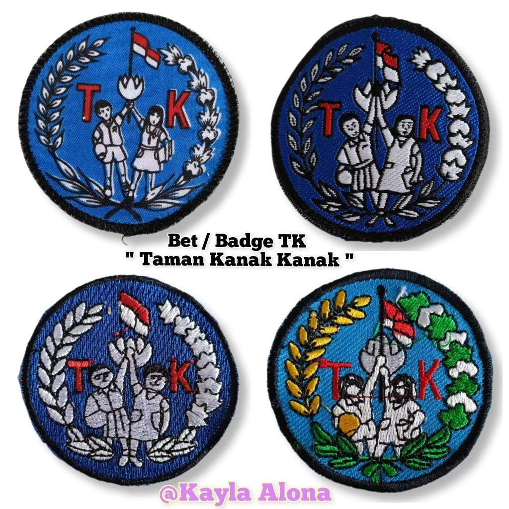 Bet / Badge TK ( Taman Kanak Kanak ) | Bet TK Atribut Seragam Sekolah TK
