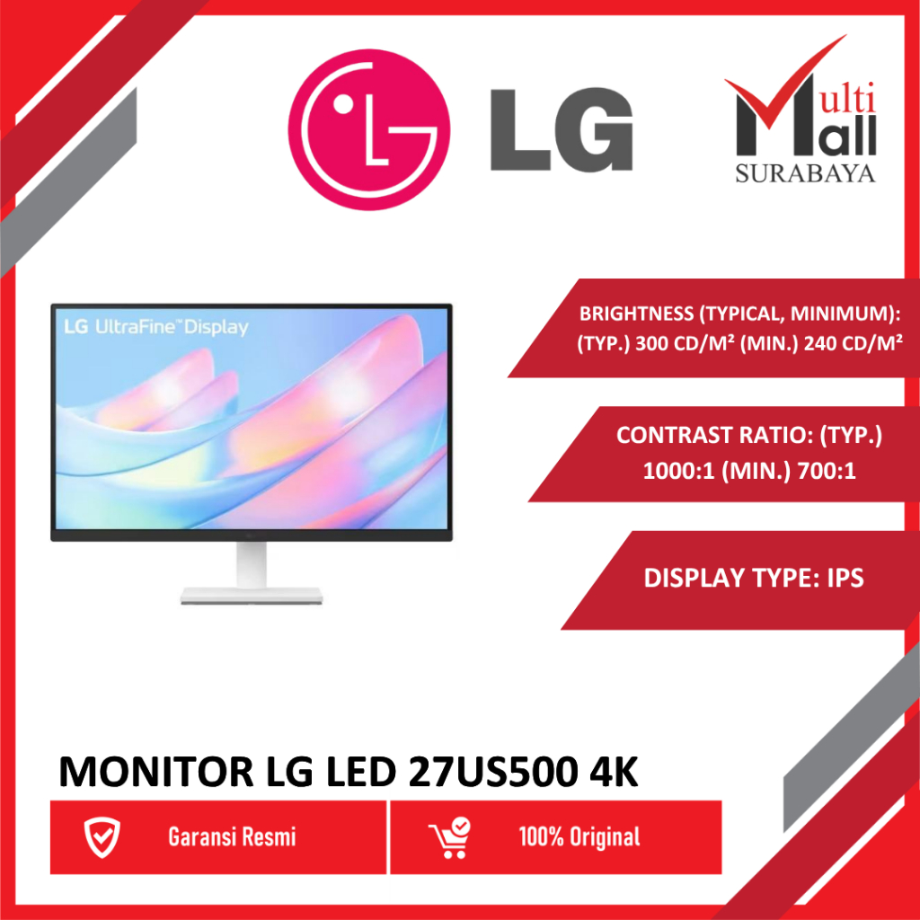 MONITOR LG LED 27US500 4K