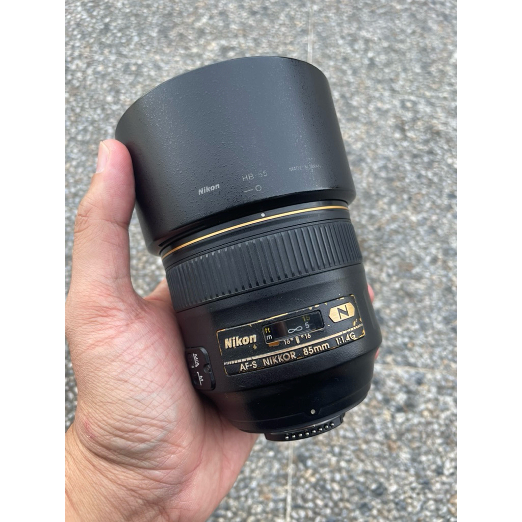 lensa nikkor / nikon 85mm f1.4 nano fullset