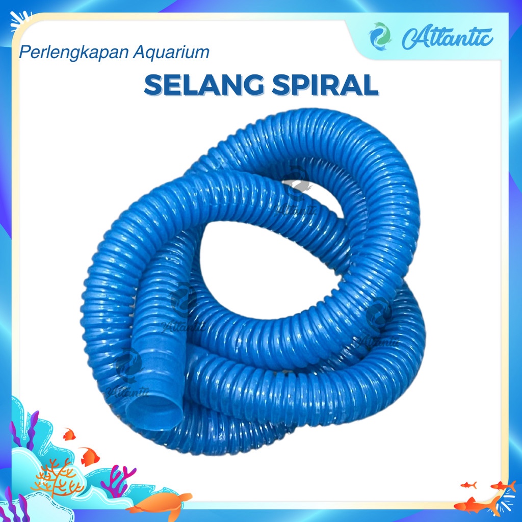 Selang Spiral Aquarium Panjang Elastis Bisa Untuk Pompa Air Untuk Sirkulasi Selang Spiral