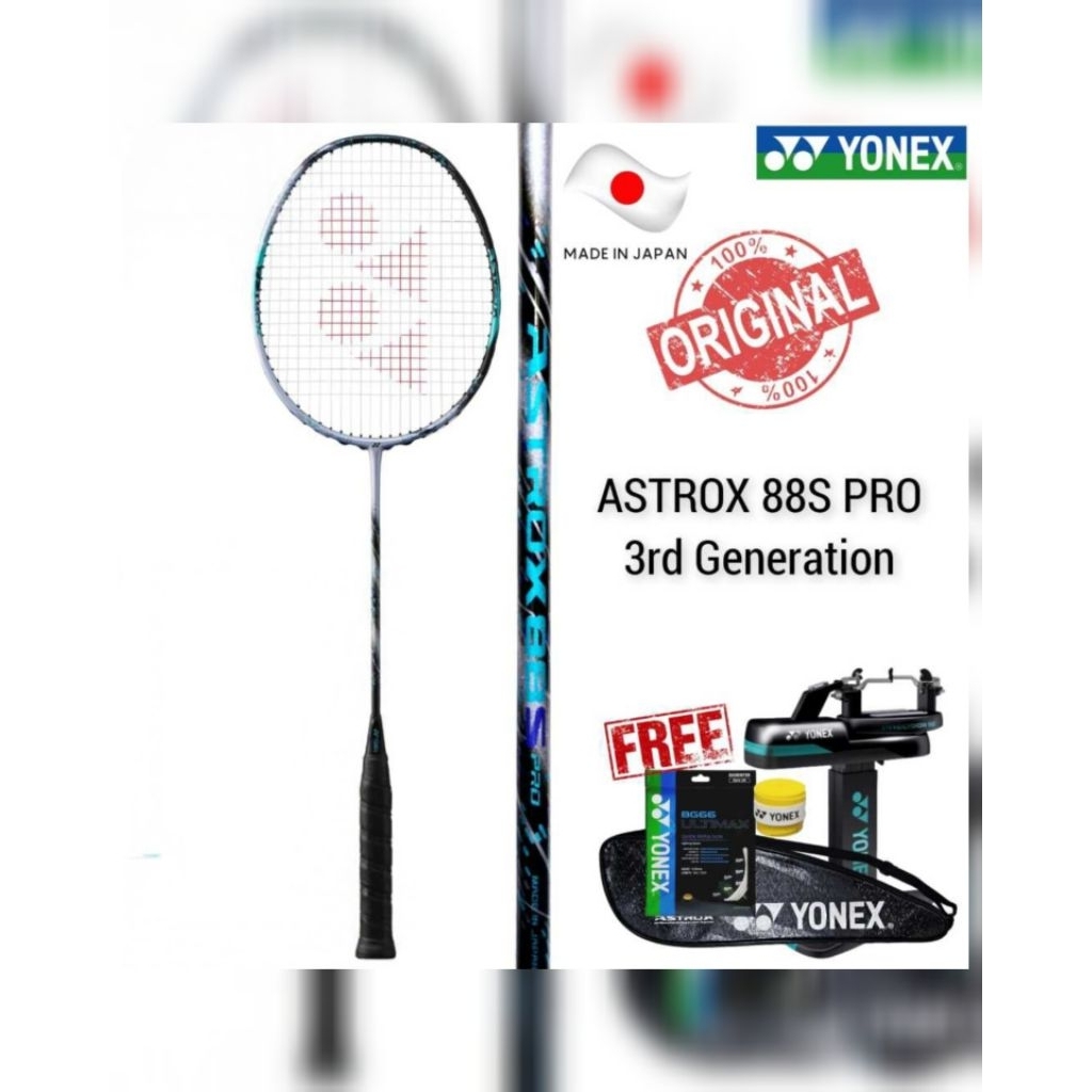 Raket Badminton ASTROX 88S PRO GEN 3 Yonex / Raket Bulutangkis Yonex Astrox 88 S Pro Gen 3 Original