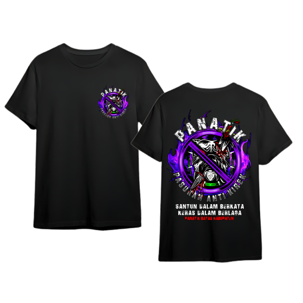Promo Kaos PANATIK Batas Kabupaten - Pasukan Anti kirek Pria Wanita Cotton Combed Tebal Murah Dan Ha