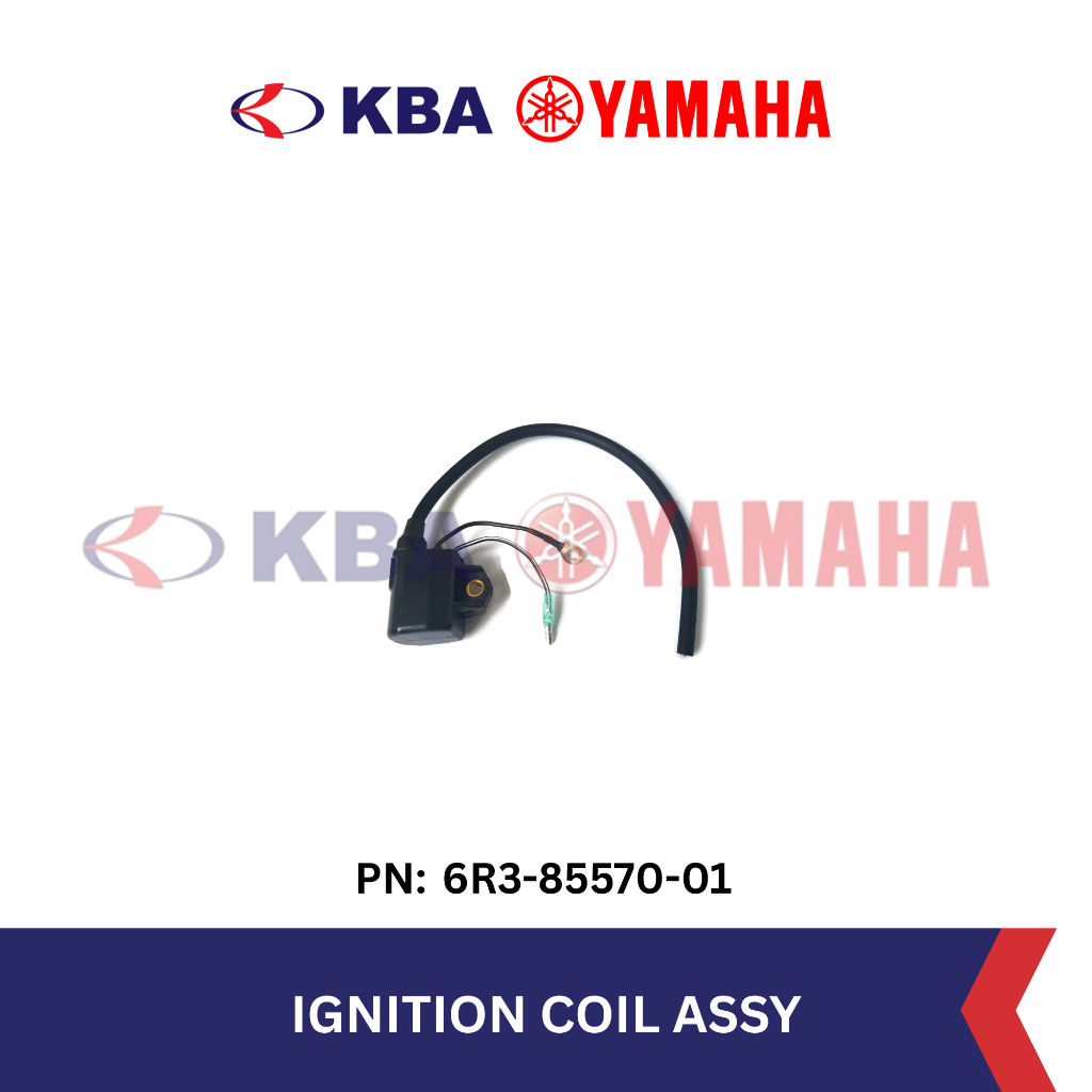 Yamaha Genuine Parts - IGNITION COIL ASSY (PN: 6R3-85570-01) Motor Mesin Tempel