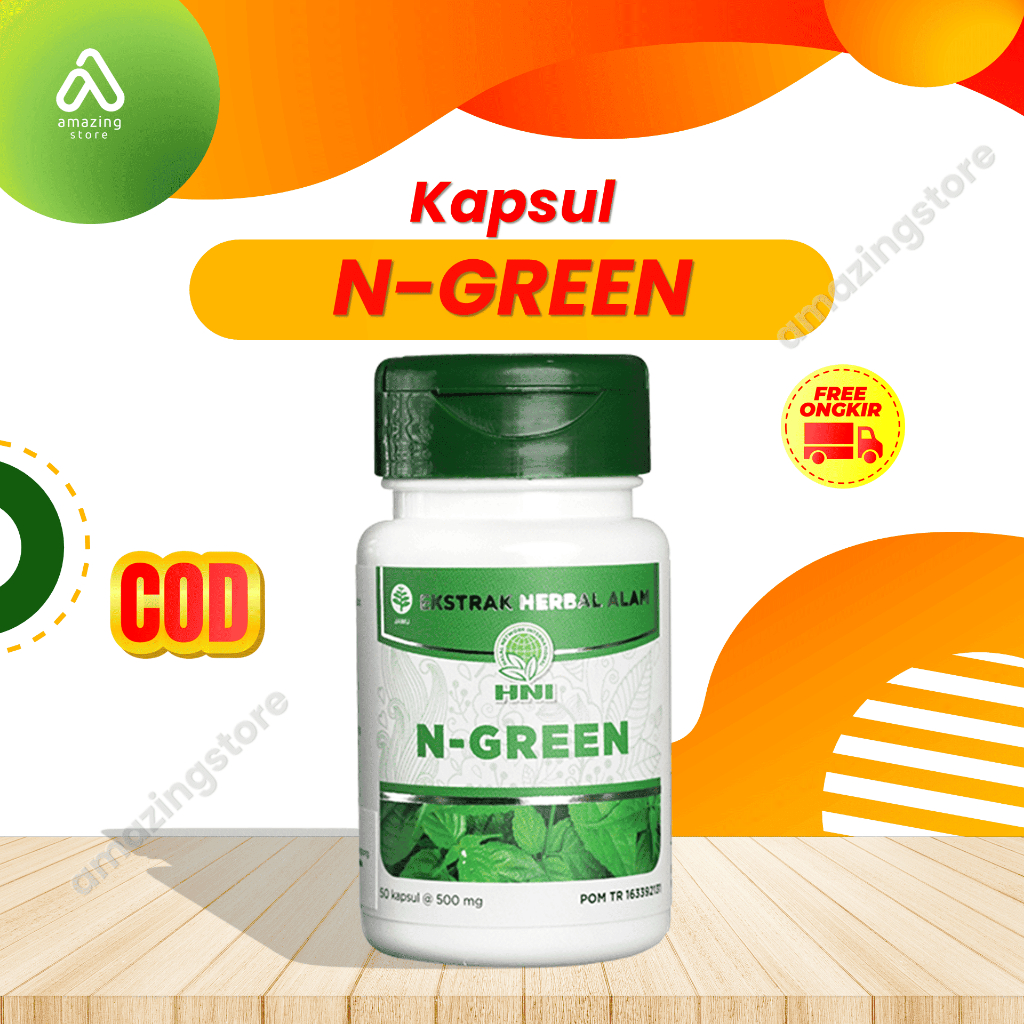N-GREEN HNI HPAI kapsul pelancar ASI halal & bpom Obat Sakit Kepala, Vertigo, Migrain, Sering Pusing