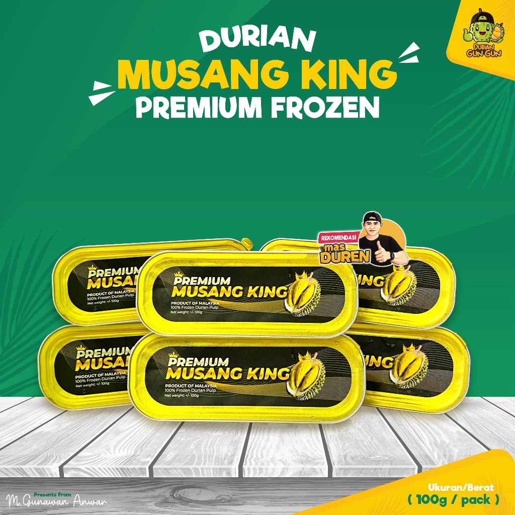 Frozen Durian Musang King Premium Duren MusangKing Premium Frozen 100 Gr