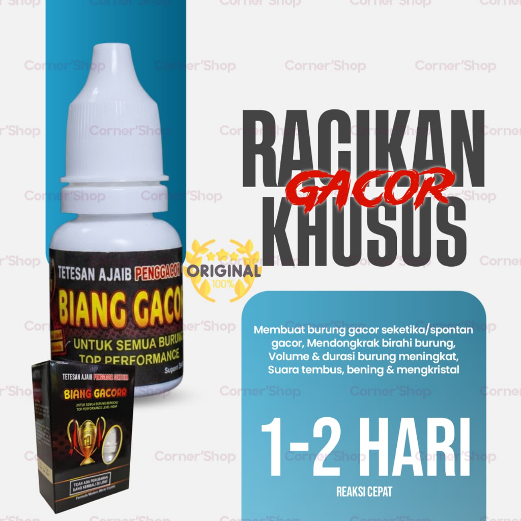Biang Gacor PENGGACOR SEKETIKA – Suplemen Burung Penggacor & Penambah Stamina
