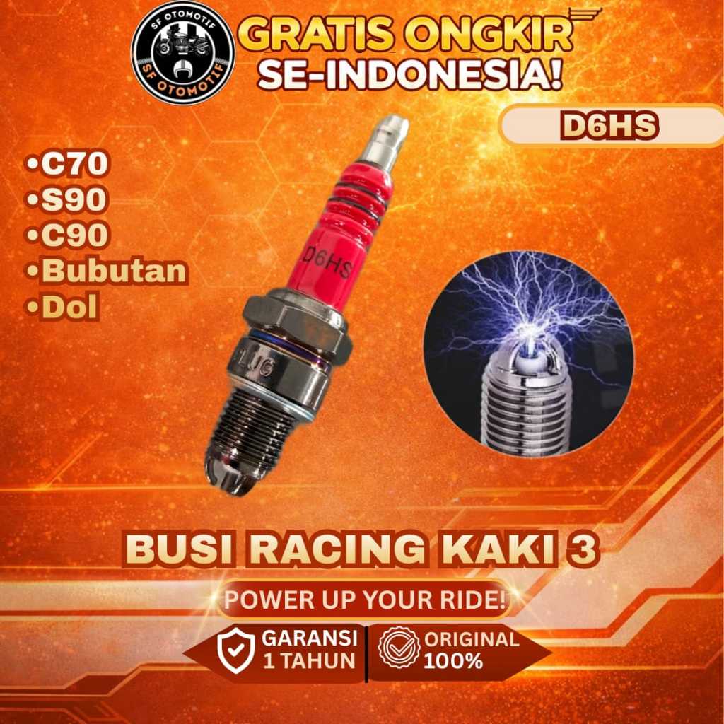 BUSI RACING KAKI 3 (D6HS) ORIGINAL C70,S90,C90,BUBUTAN