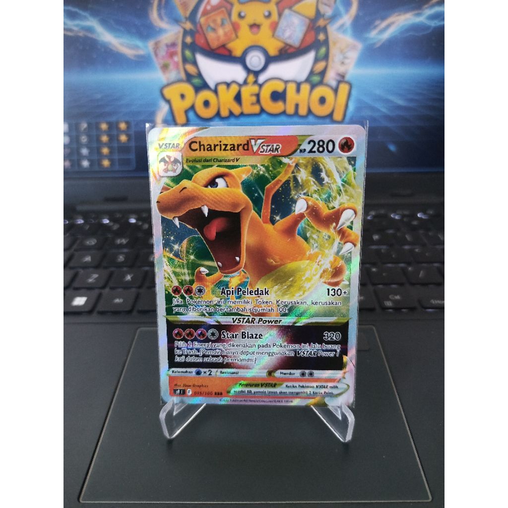 Charizard Vstar - 015/100 RRR | TCG Pokemon Indonesia Vstar Semesta