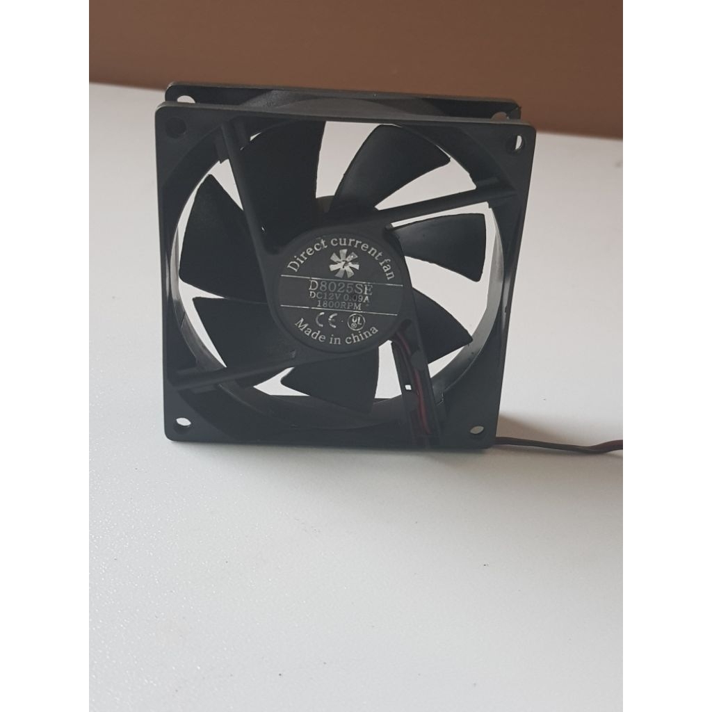 Fan kipas Direct current fan DC 12V_0.09A 8X8CM 2pin