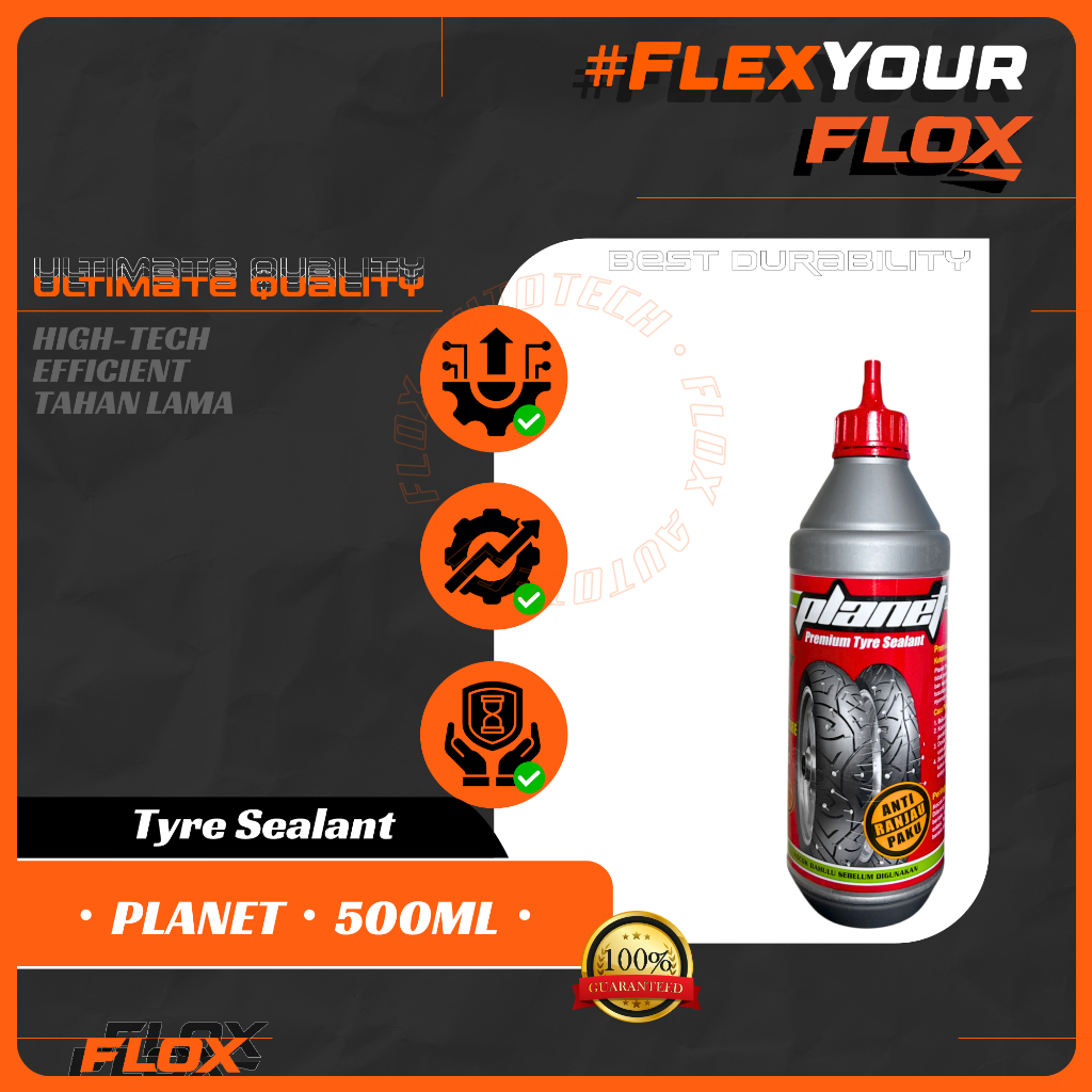 Tyre Sealant Planet 500mL Lem Ban Anti Bocor Motor