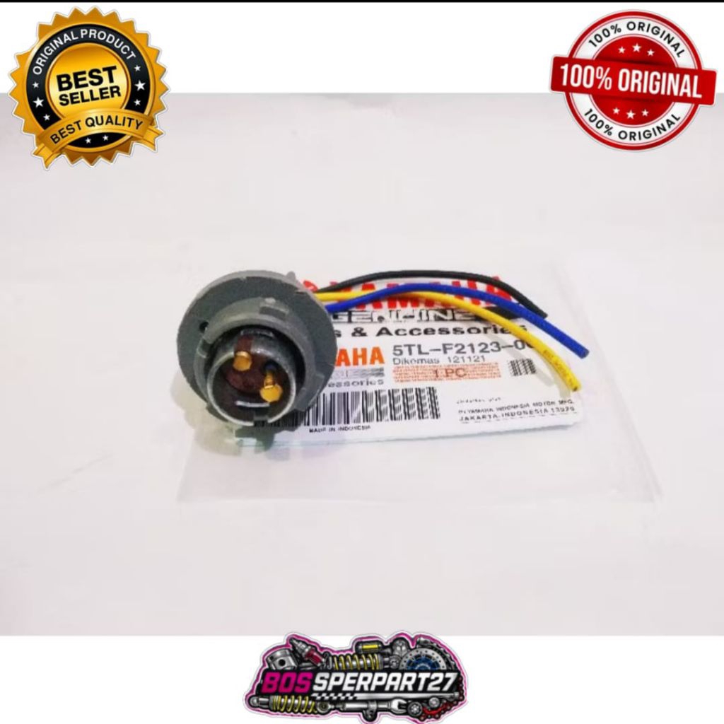 SOKET FITING LAMPU BELAKANG STOPLAMP YAMAHA MIO J GT SMILE SOUL MIO M3 ORIGINAL YMH